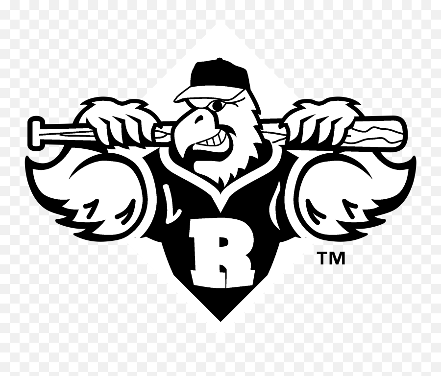 Download Rochester Red Wings Logo Black And White - Rochester Red Wings Png,Wings Logo