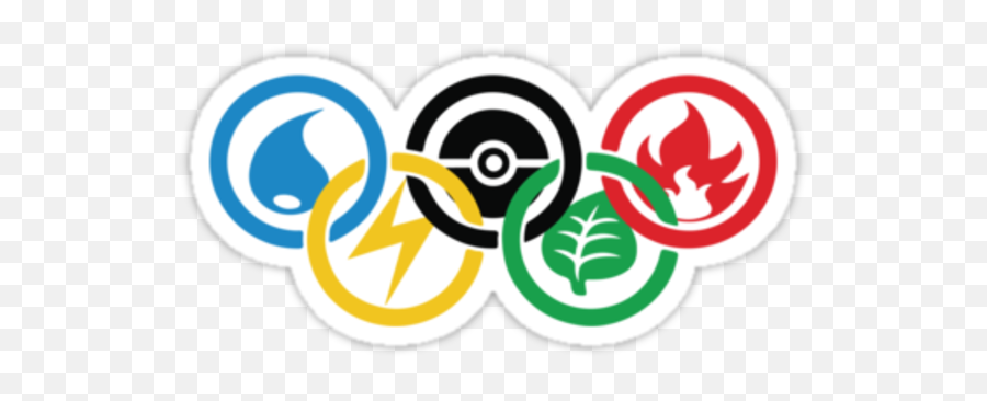 A Logo For The Japanese Olympics - Fun Olympic Rings Clipart Png,Pokemon Japanese Logo