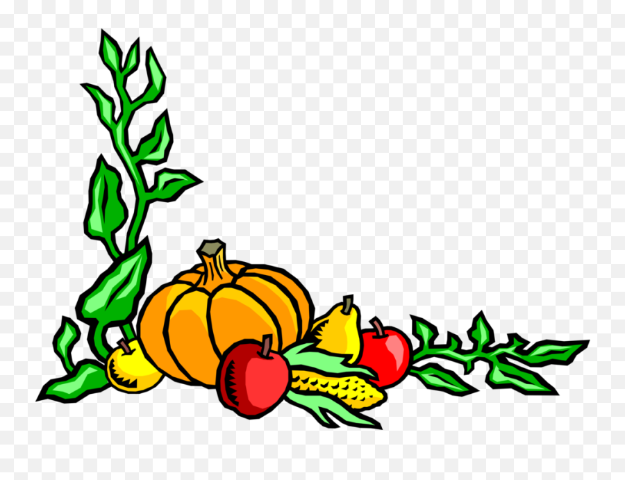 Download Harvest Corn Apples Vector - Marcos Bordes De Frutas Y Verduras Png,Harvest Png