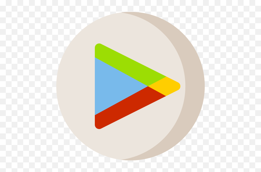Google Play Vector Icon - Circle Play Store Icon Png,Google Play Png