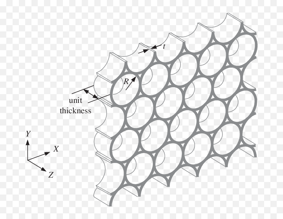 Three - Dimensional View Of A Hexagonally Packed Circularcell Circular Honeycomb Png,Honeycomb Png