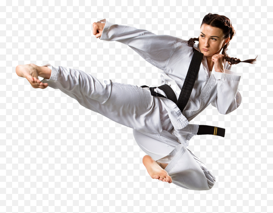 Karate Png Silhouette Images - Black Belt Karate Kick,Martial Arts Png