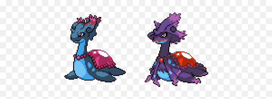 Misdreavuslapras Fusion Line Evo Pokemoninfinitefusion - Cartoon Png,Lapras Png