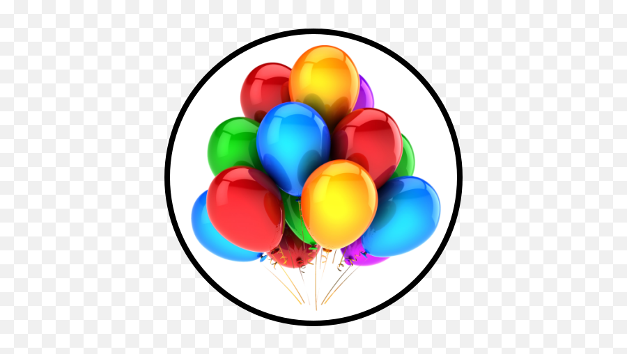 Party Balloons Transparent Background - Colorful Balloons Transparent Background Png,Red Balloon Transparent Background