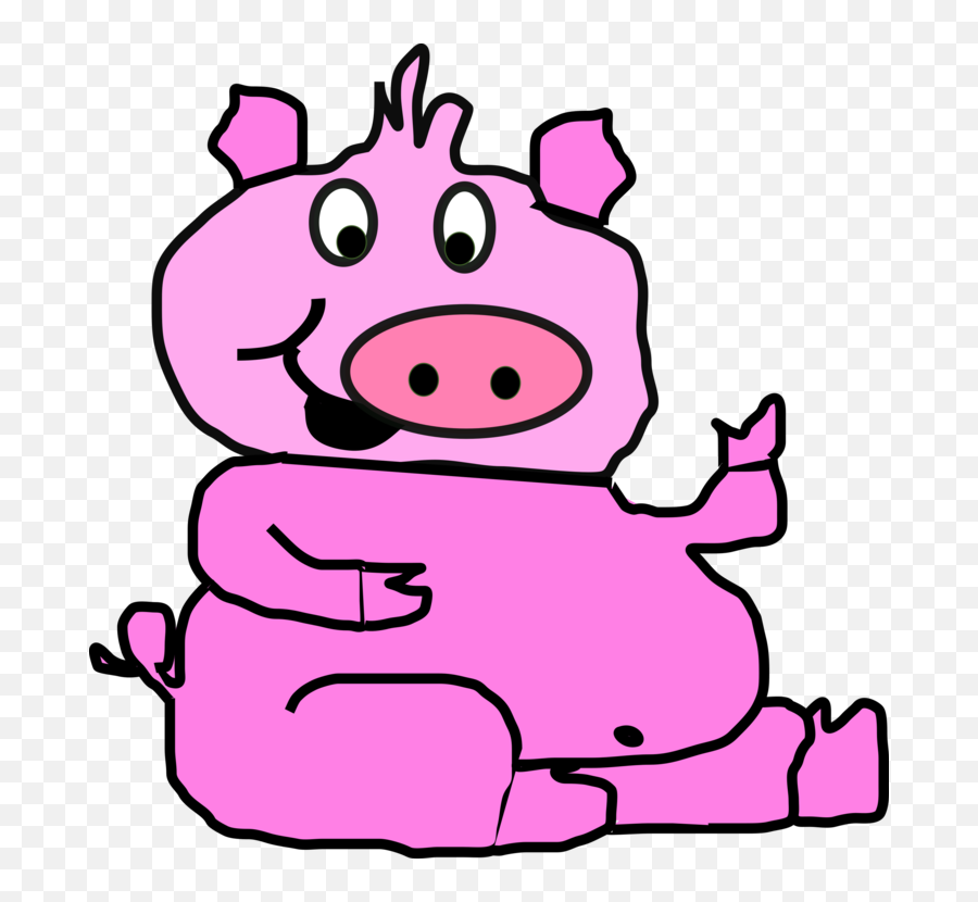 Pink Pig Clipart - Pig Clip Art Png,Pig Clipart Png