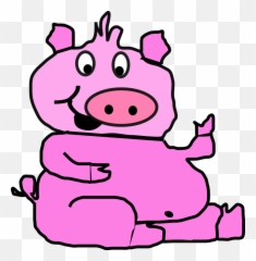 Pink Pig Clipart - Art png