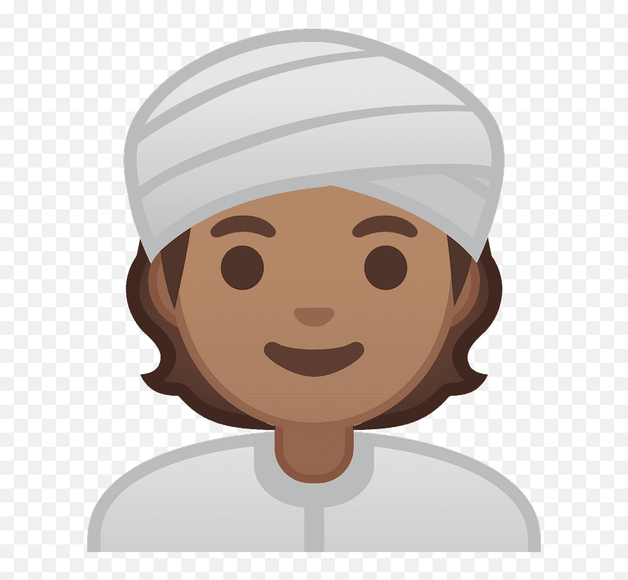 Person Wearing Turban Emoji Clipart - Human Skin Color Png,Turban Transparent