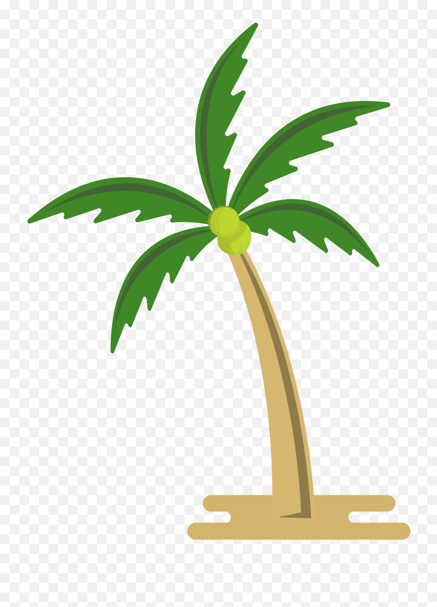 Free Coconut Tree Png With Transparent - Clip Art,Transparent Background Tree
