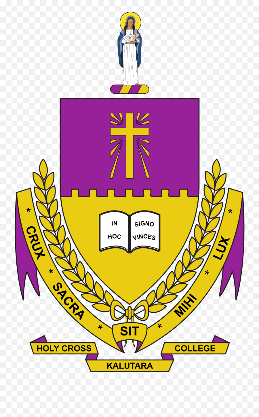 Holy Cross College Crest - Holy Cross Payagala School Png,Holy Cross Png