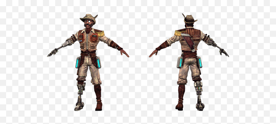 Xbox 360 - Borderlands 2 Sir Hammerlock The Models Resource Sir Hammerlock Model Png,Borderlands Png