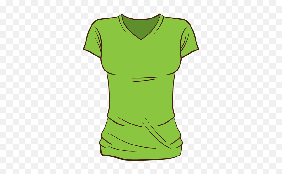 Green Women T Shirt Cartoon - Transparent Png U0026 Svg Vector File T Shirt Woman Vector Png,T Shirt Png