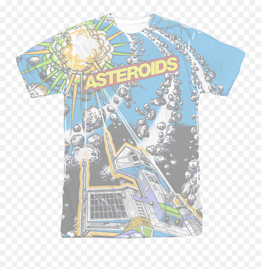 Download Asteroids Sublimation T - Shirt Trevco Atari Blouse Png,Asteroids Png