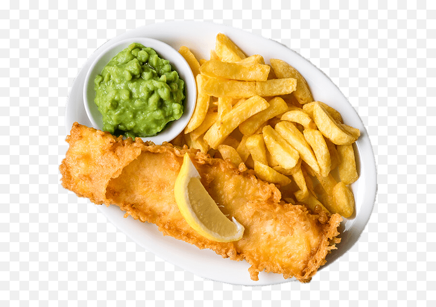 Chips With Pea Mash Transparent Png - Fish And Chips Png,Chips Png
