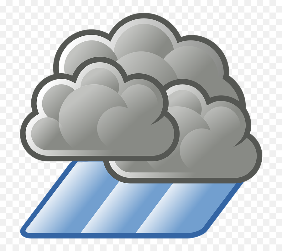 Heavy Rain Foggy - Free Vector Graphic On Pixabay Clip Art Cloudy Rain Png,Rain Drops Transparent Background