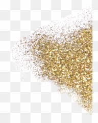 Glitter Splash - Gold Transparent Full Size Paint Png