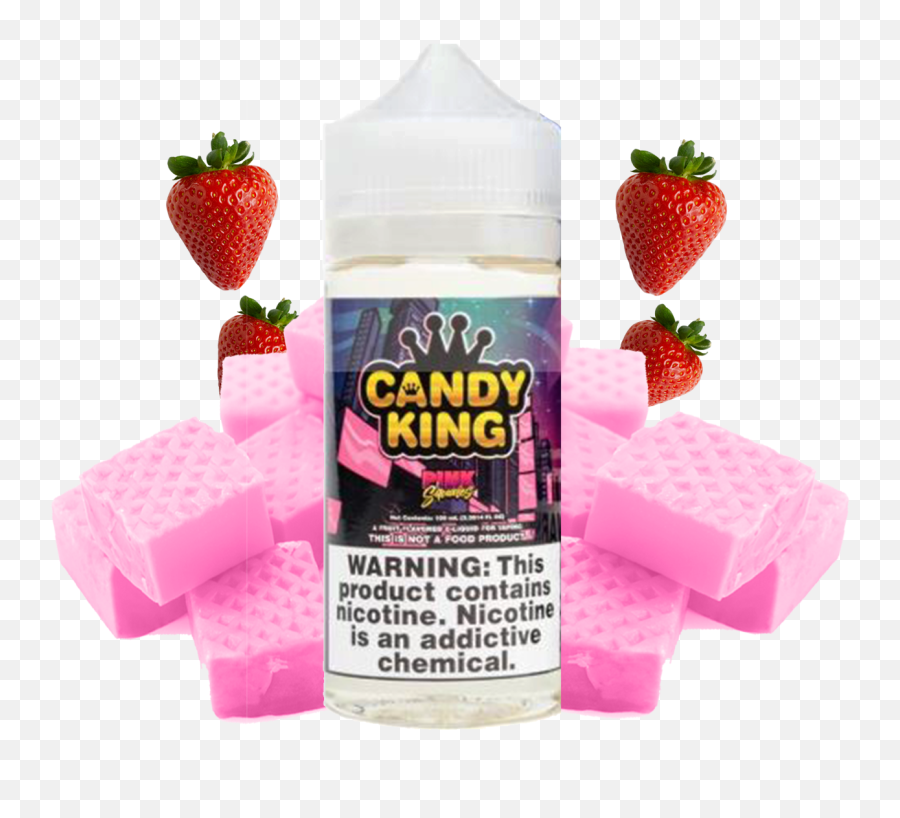Candy King - Pink Squares 100ml Vape Juice Vape Candy King Sour Worm Png,Starburst Candy Png