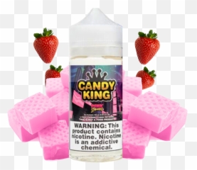 Candy King - Pink Squares 100ml Vape Juice Vape Candy King Sour Worm Png,Starburst Candy Png