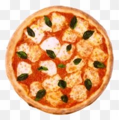 Download Hd Pizza From Top Margherita Transparent Png Image - Pizza Margheritta Top View,Pizza Transparent