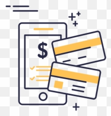 Online Shopping Credit Cards Stroke Icon - Transparent PNG Compras En Linea Png