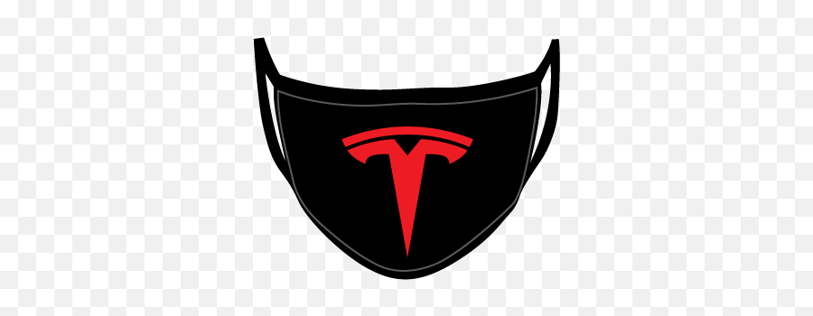 Tesla Logo Face Mask - Tesla Logo Png,Tesla Logos