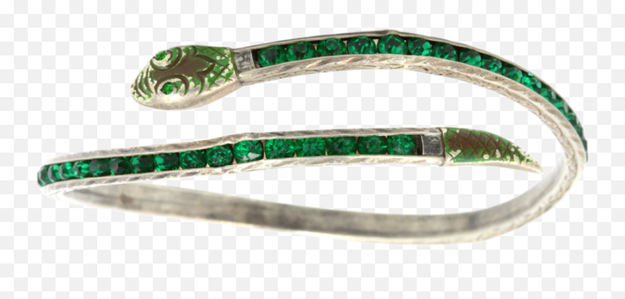 Download Art Deco Green Snake Bracelet - Solid Png,Green Snake Png