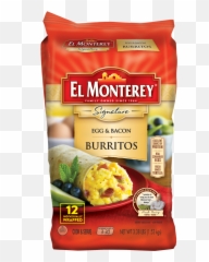 El Monterey Signature Breakfast Burritos Home U0026 Garden - El Monterey Shredded Steak Cheese Chimichanga Supreme Png,Burritos Png