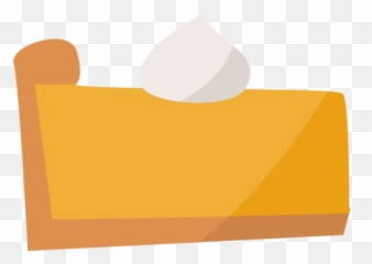 Pumpkin Pie Slice Flat Thanksgiving - Transparent PNG u0026 SVG Horizontal
