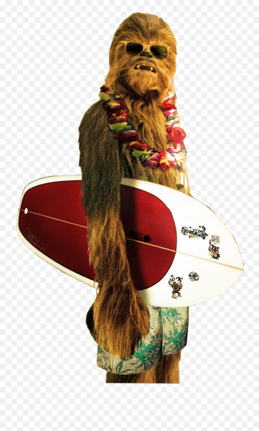 Largest Collection Of Free - Toedit Chewbacca Stickers Chewbacca Surf Poster Png,Chewbacca Transparent