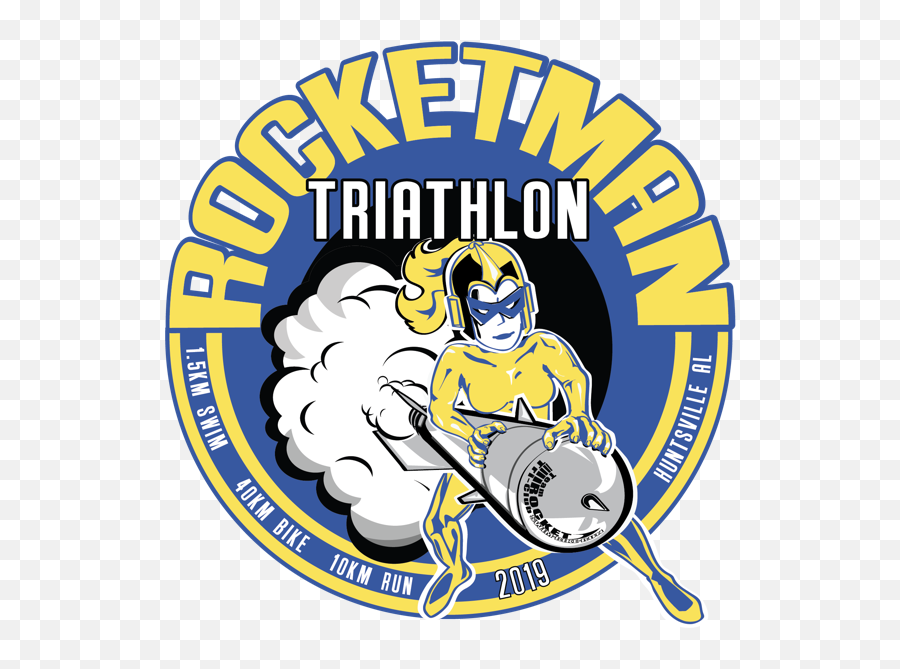 Rocketman Triathlon 2020 - Automotive Decal Png,Swim Bike Run Logo