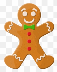 Gingerbread Man Clipart - png