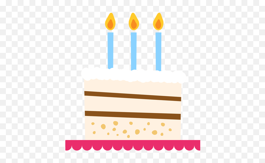 Birthday Cake Illustration - Transparent Png U0026 Svg Vector File Birthday Cake Illustration Png,Birthday Candle Png