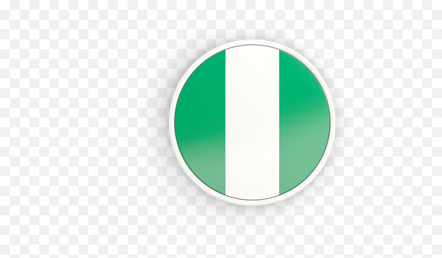 Round Icon With White Frame - Transparent Nigeria Flag Round Png,Nigeria Flag Icon