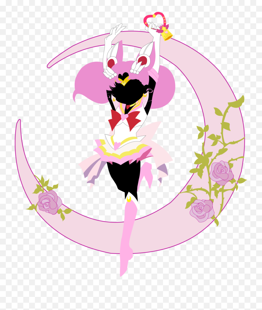 Super Sailor Chibi Moon Fan Art - Transparent Background Sailor Moon Gif Transparent Png,Sailor Moon Aesthetic Icon