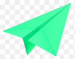 Download Light Green Paper Plane Aeroplane Vector - Blue Airplane png
