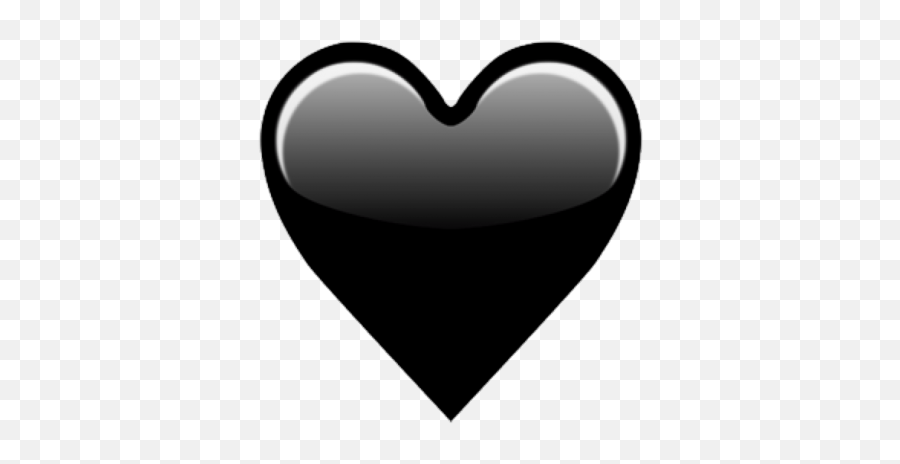 Emojipedia Heart Iphone - Black Heart Emoji Png,Iphone Heart Emoji Png