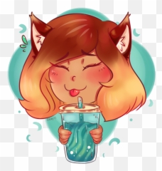 Smoothie Icon Ych - Kiwi Butterfly Pea Tea Kuu by Fictional Character png