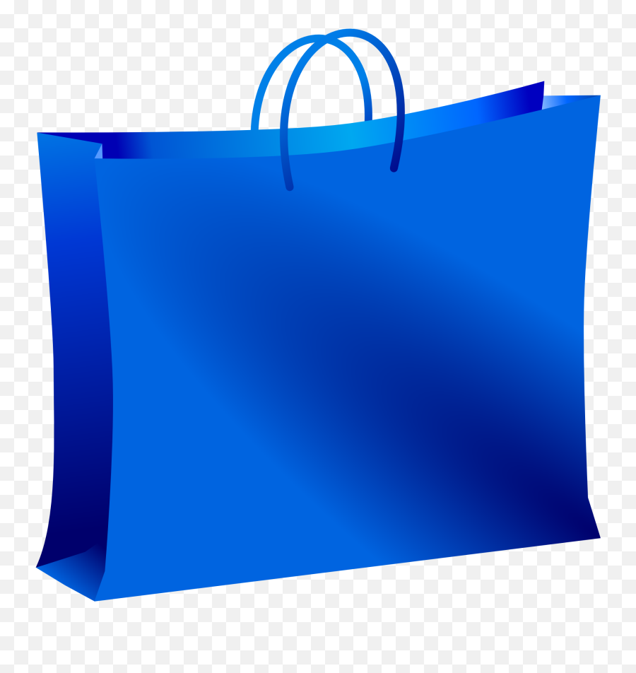 Blue Shopping Bag Clipart - Clip Art Library Transparent Shopping Bag Clipart Png,Tote Bag Icon