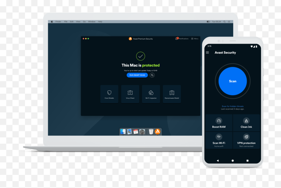 Avast Download Free Antivirus U0026 Vpn 100 Easy - Avast Premium Security Png,Ua Nitro Icon Mid Mc