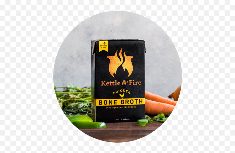 Download Real Food Resources - Kettle And Fire Bone Broth Kettle Fire Chicken Bone Broth Png,Bone Transparent Background