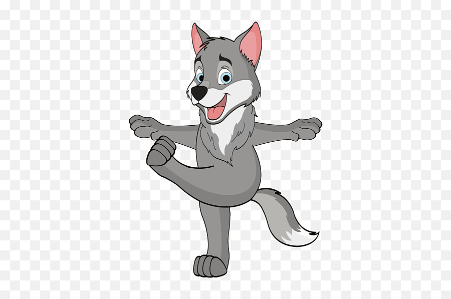 Cute Wolf Yoga Love Cartoon Teacher Gift Tote Bag For - Fictional Character Png,Animated Wolf Icon