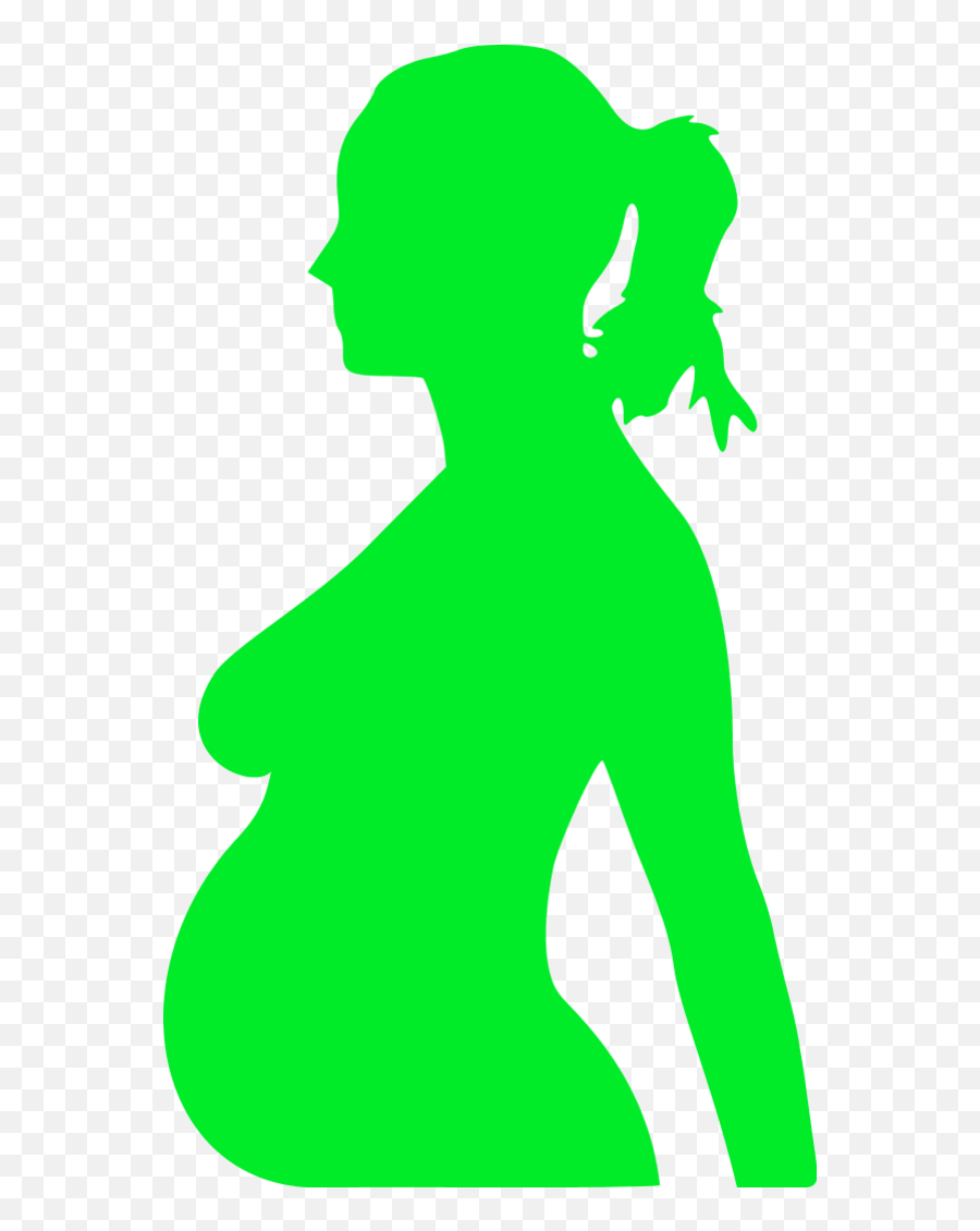 Pregnancy Woman Ovulation Clip Art - Silhouette Of Pregnant 17 Weeks Pregnant Not Showing Png,Woman Clipart Png