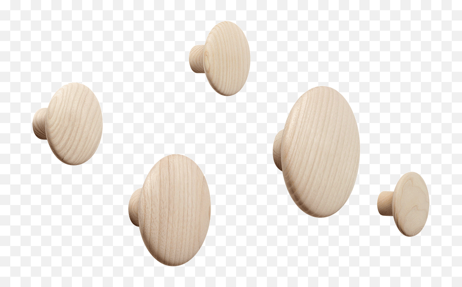 Dots Wood Coat Hooks - Muuto Dots Hooks Png,Social Media Icon Wooden Blocks