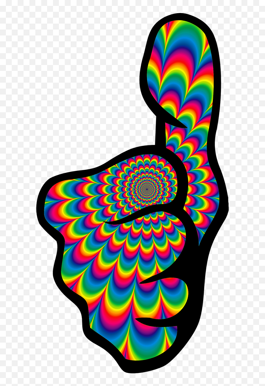 Thumbs Up Like 60s Png Image - Psychedelic Thumbs Up,Lsd Png