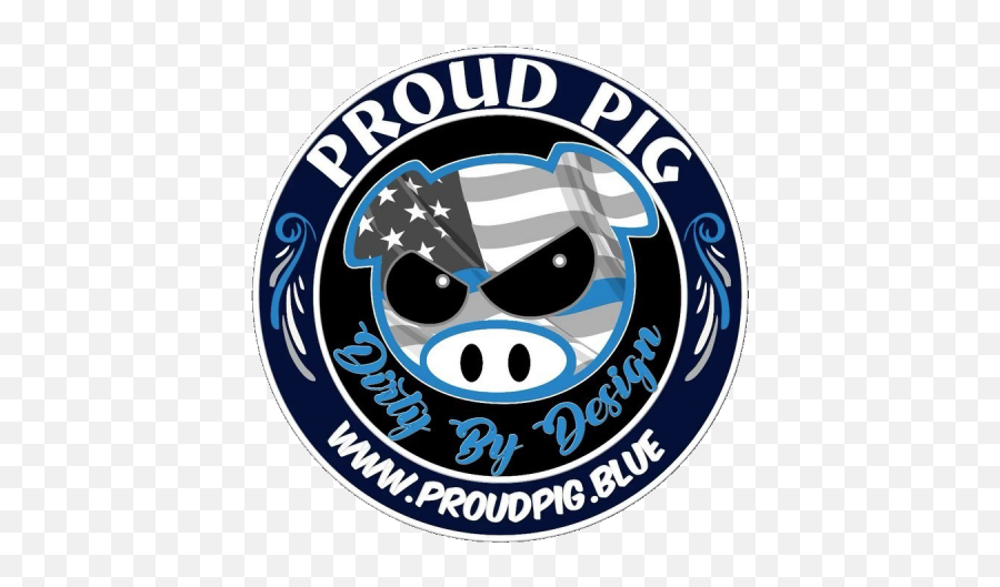 Proud Pig Home Of The Finest And Bluest Swine Swag - G 5th Street Pub Png,Pig Silhouette Png