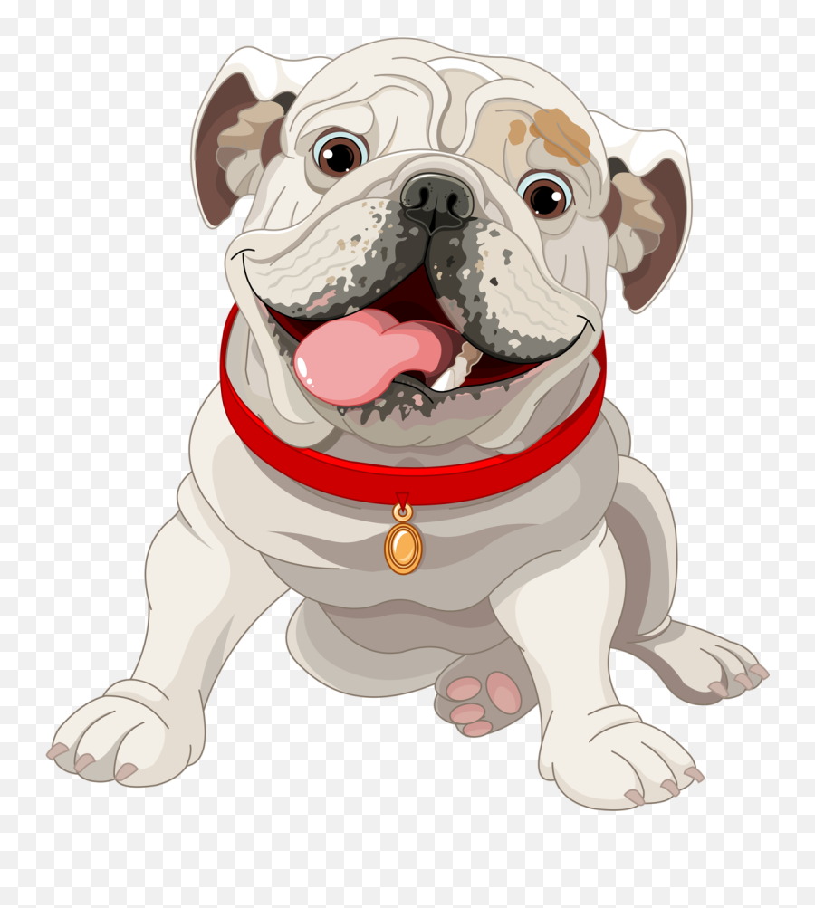 Download Cute Bulldog Dog Illustration French Puppy Clipart - Bulldog Cute Png,Puppy Clipart Png