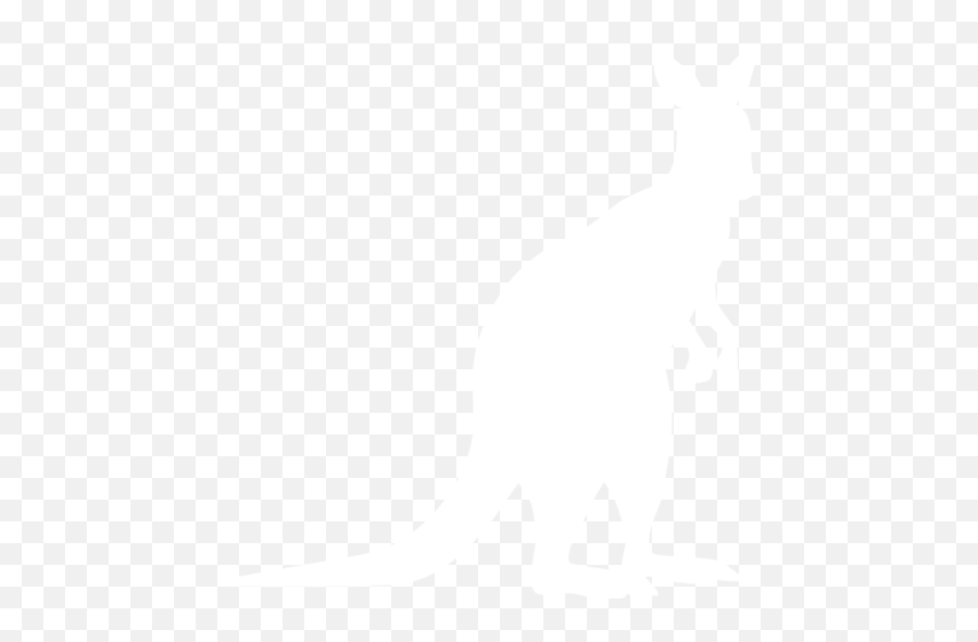 White Kangaroo Icon - Kangaroo Icon Png White,Kangaroo Png