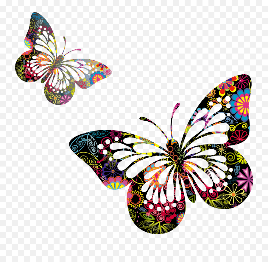 Butterfly Vector Png Free - Transparent Butterflies Vector,Butterfly Vector Png