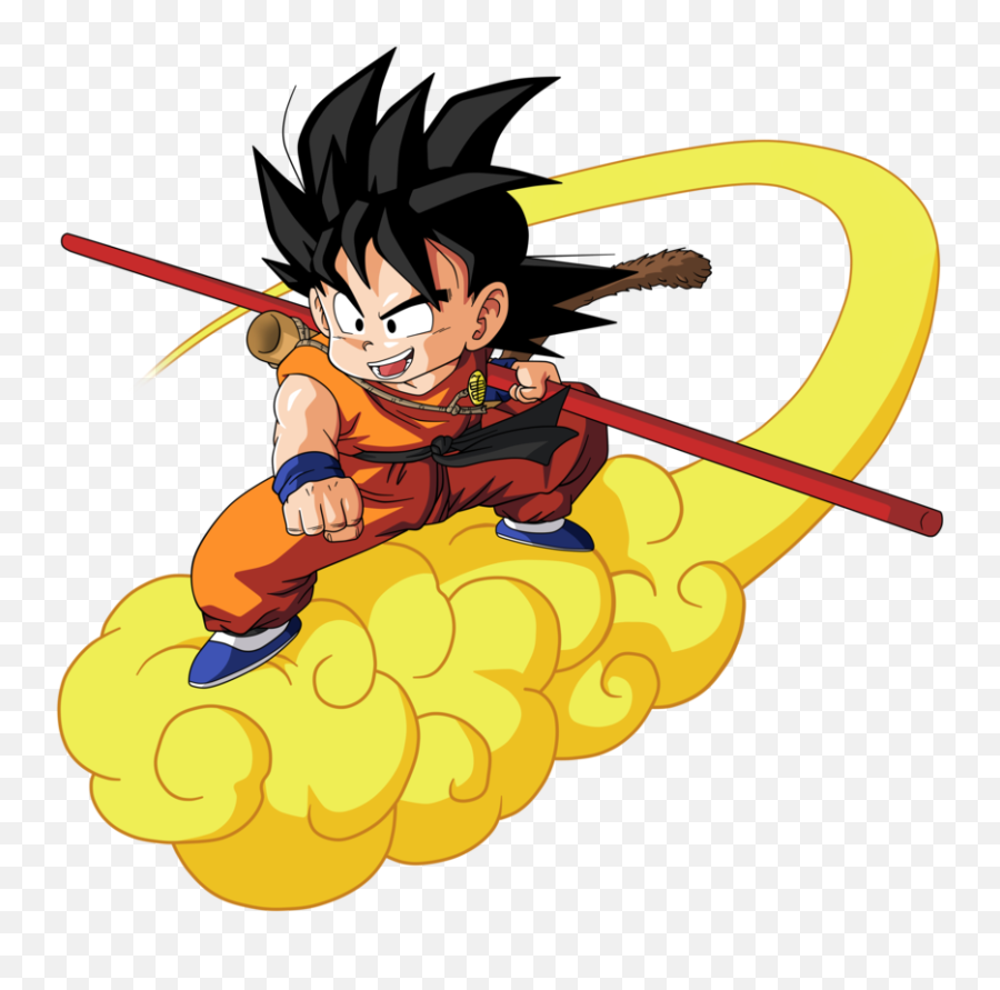 Nimbus Cloud Dbz Png - Goku On Flying Nimbus,Goku Png