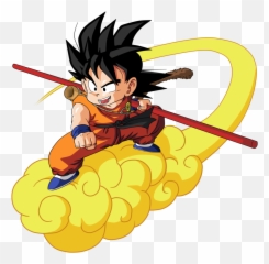 Nimbus Cloud Dbz Png - Goku On Flying