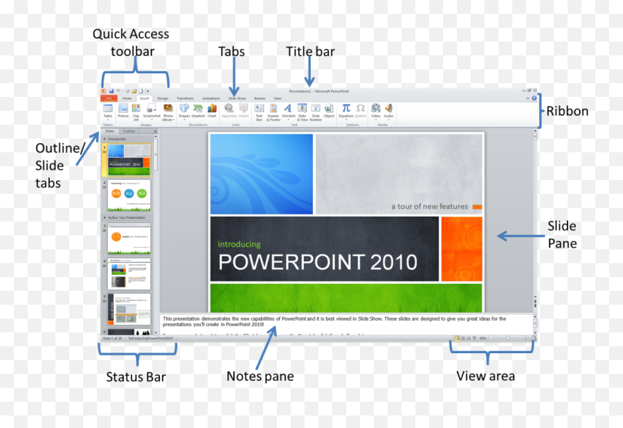 Download Power Point Window - Vertical Scroll Bar Powerpoint Microsoft Office Powerpoint 2010 Png,Scroll Bar Png